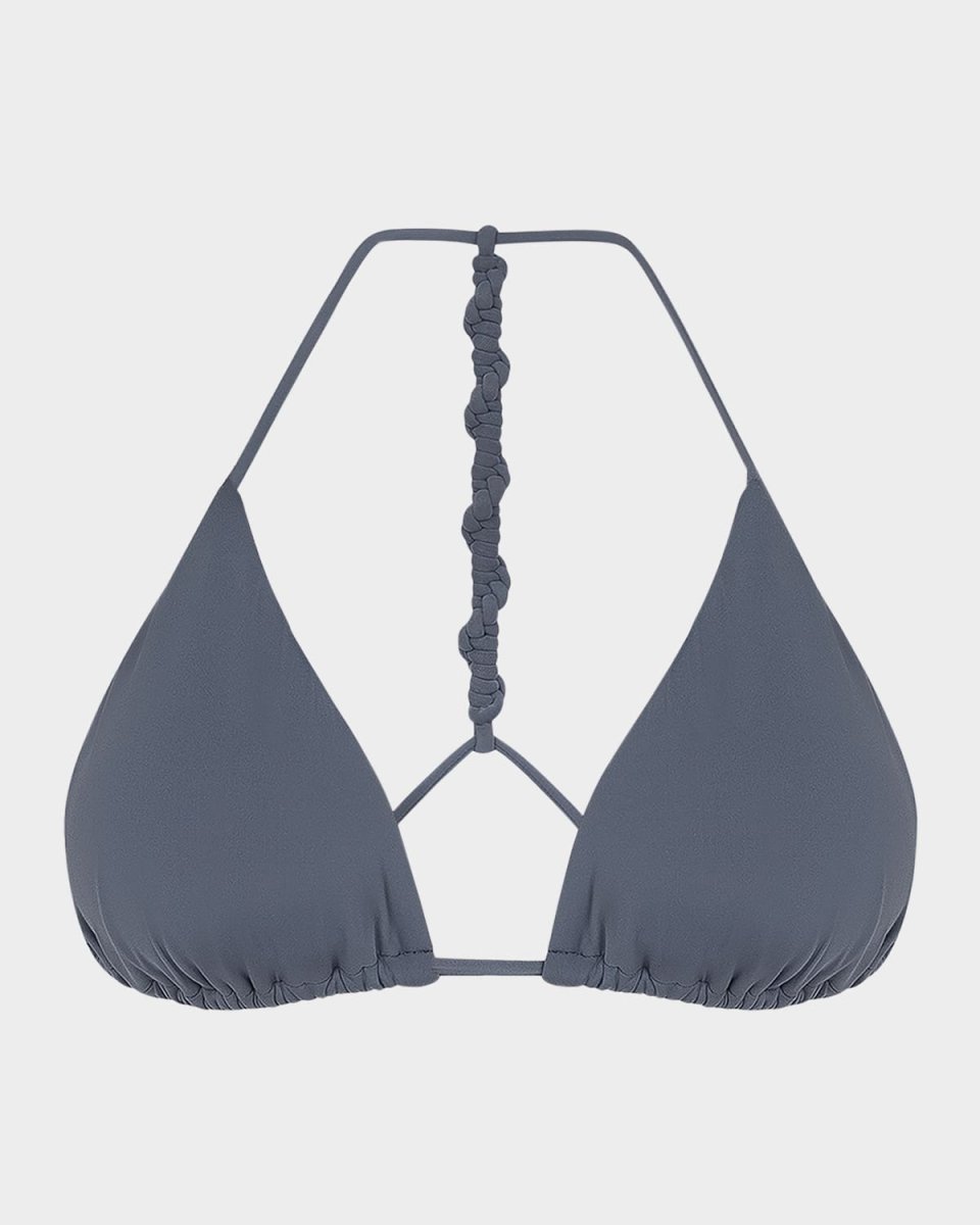 Solid Holly T-Back Bikini Top